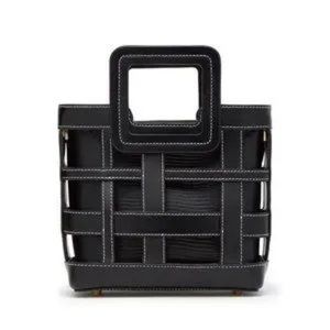 STAUD Mini Plaid Shirley Bag Black Rare